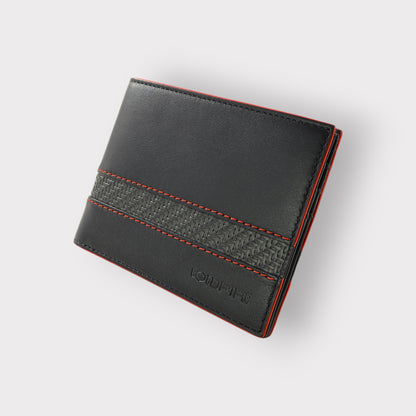 BLADE - Slim wallet - Color Accent - red edges - COLDFIRE