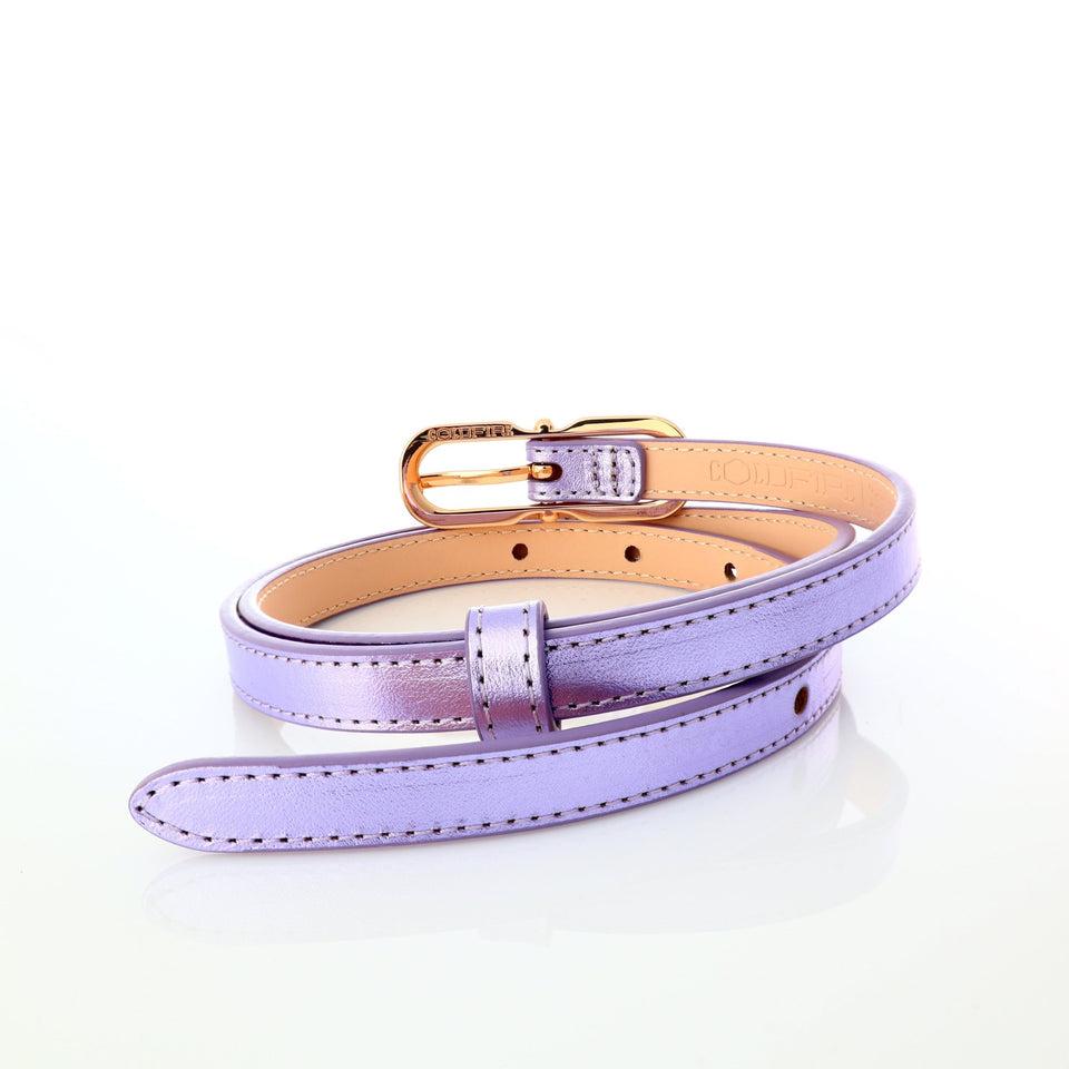 Women's belt - genuine leather - 12 mm - Sirio Purple | COLDFIRE - COLDFIRE