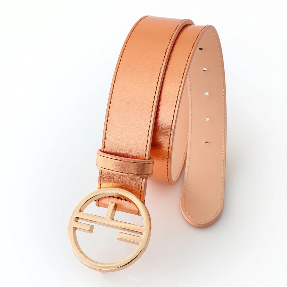 Women's belt - genuine leather - 35 mm - Corona Gold | COLDFIRE - COLDFIRE