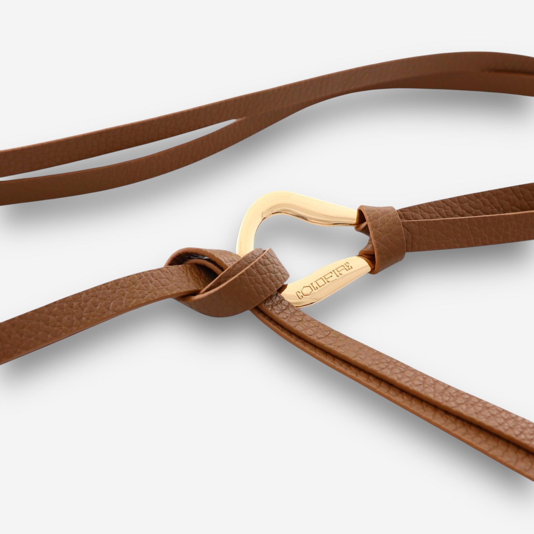 Elysian Knot Belt - Taupe Gold-women's belt-COLDFIRE